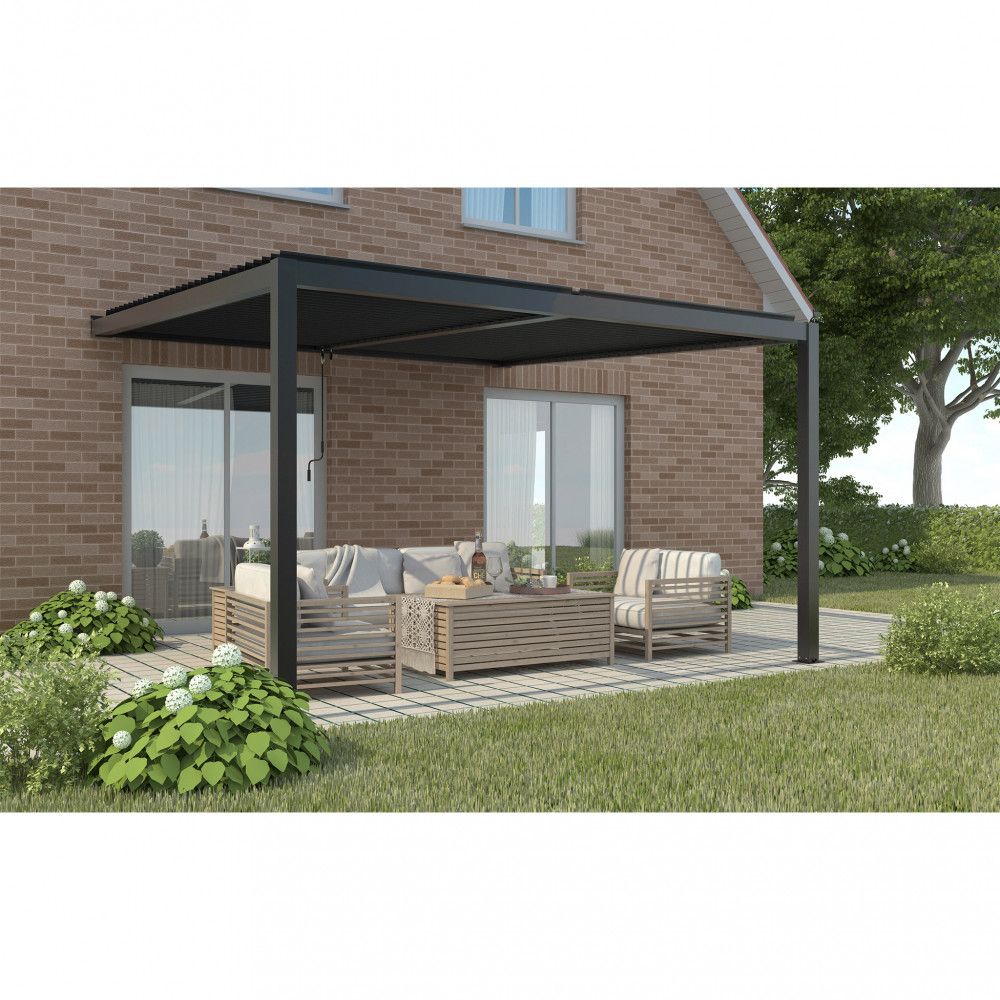 alluminio-pergola-bioclimatica-bianco-grigio-giardino- piscina-copertura-automatica-led-manuale