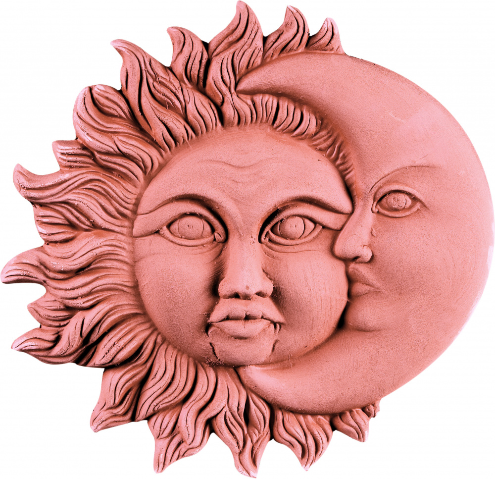 eclissi sole luna terracotta esterno giardino interno